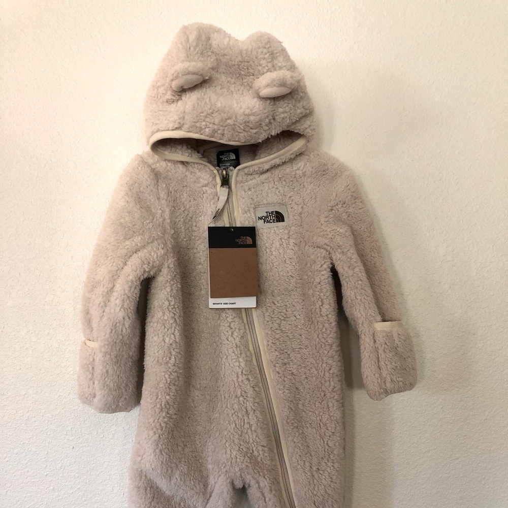 The North Face infant camping suit with hood and ears